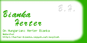 bianka herter business card